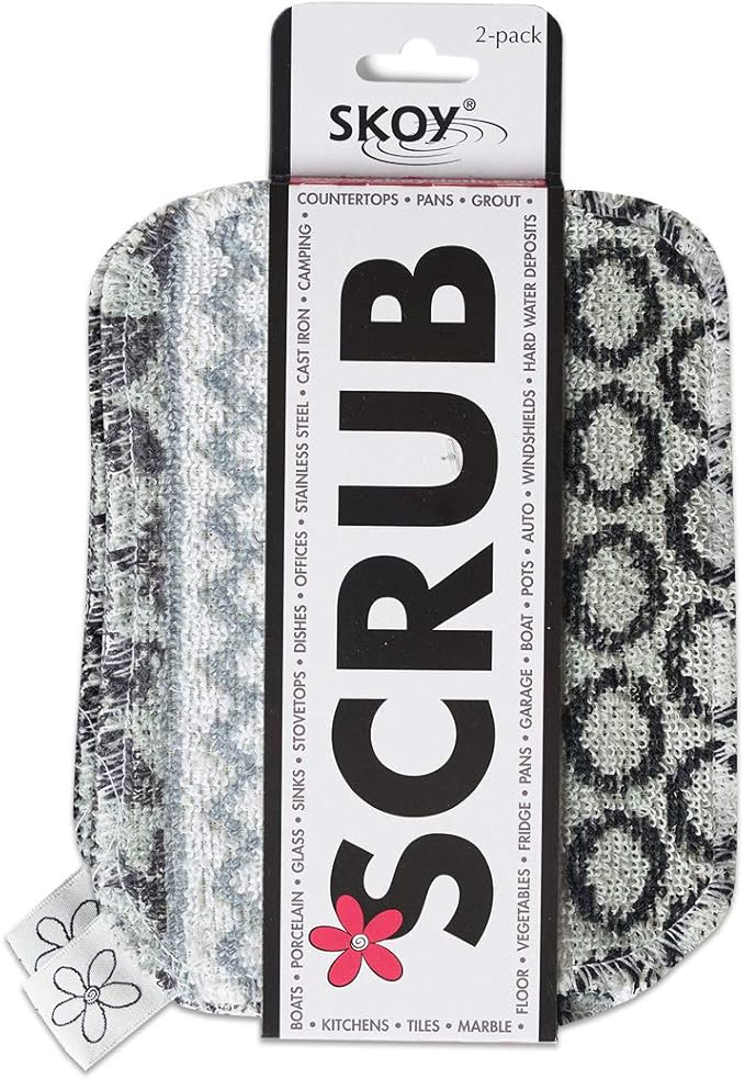 Skoy Scrub Cloth, 2 pk - Non - toxic, Non - Abrasive Scrubber - Humble Suds