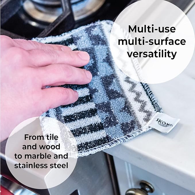 Skoy Scrub Cloth, 2 pk - Non - toxic, Non - Abrasive Scrubber - Humble Suds