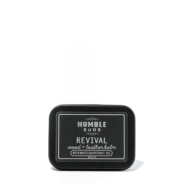 Revival™ Wood + Leather Balm 4oz - Humble Suds